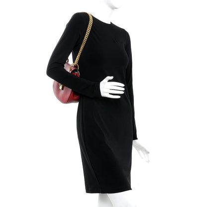 Chloe Grained Lambskin Drew Shoulder Bag Intense Red 3 of 9