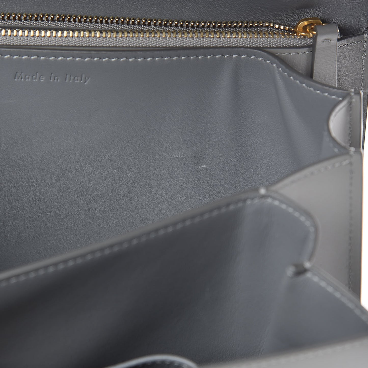 Box Calfskin Medium Classic Box Flap Bag Zinc