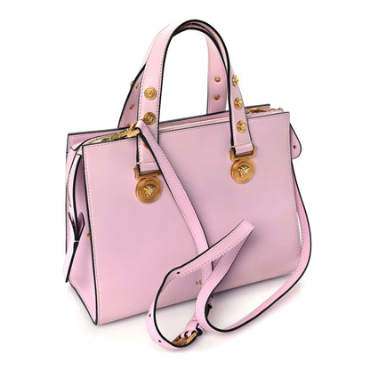Versace Calfskin Medusa Stud Tribute Tote  Pink 2 of 8