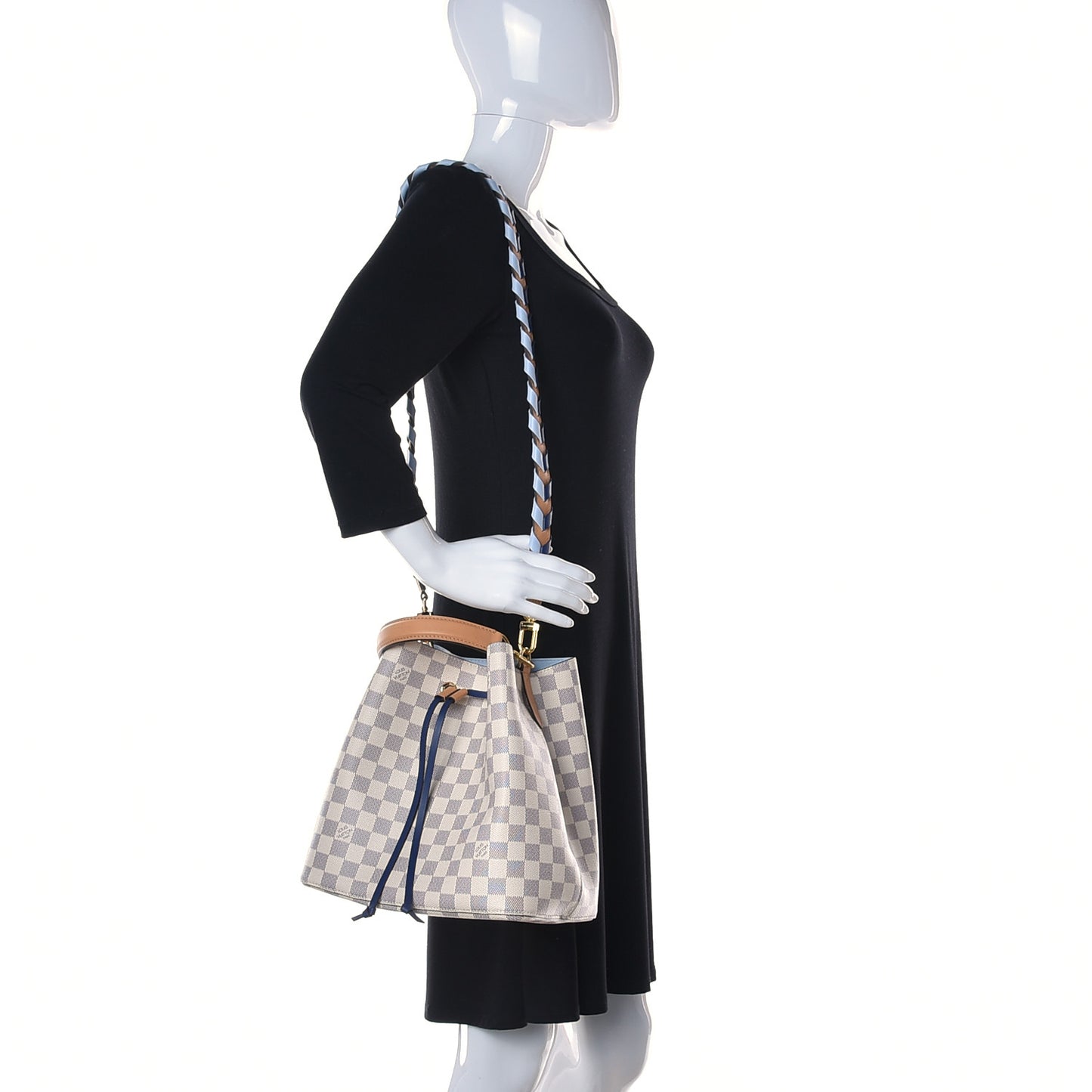 Damier Azur Braided Neonoe MM Blue