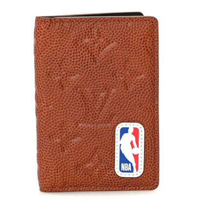 Louis Vuitton X NBA Grained Calfskin Monogram Pocket Organizer  Brick Orange 5 of 7