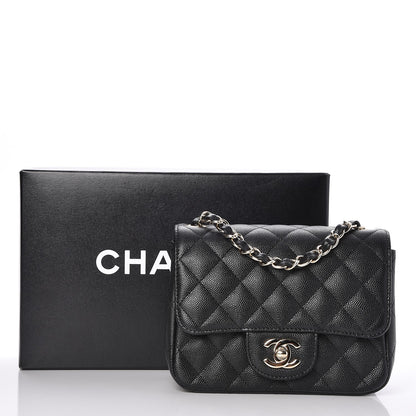 Chanel Caviar Quilted Mini Square Flap Black 8 of 8