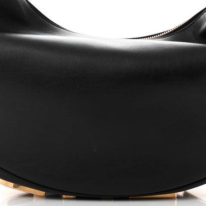 Fendi Vitello Grace Matte Medium Fendigraphy Hobo Bag Black 8 of 10