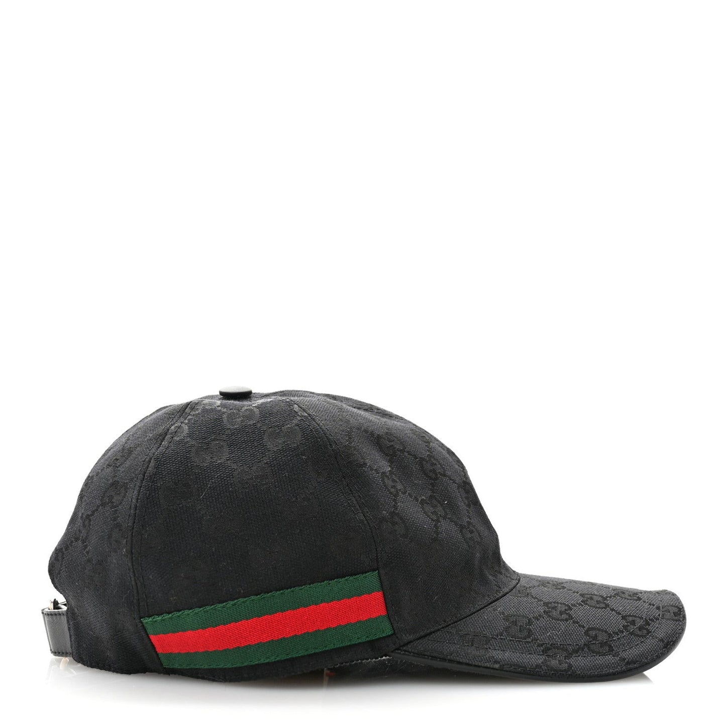 Monogram Web Baseball Hat XL Black