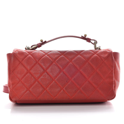 Chanel Iridescent Caviar Quilted Medium Chic Quilt Flap Red 4 of 16