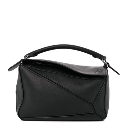 Loewe Calfskin Small Puzzle Bag Black 1 of 10