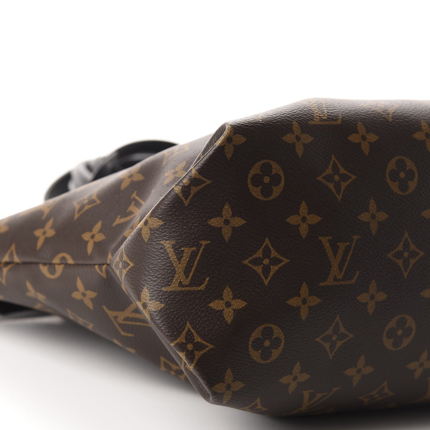 Monogram Flower Zipped Tote MM Black