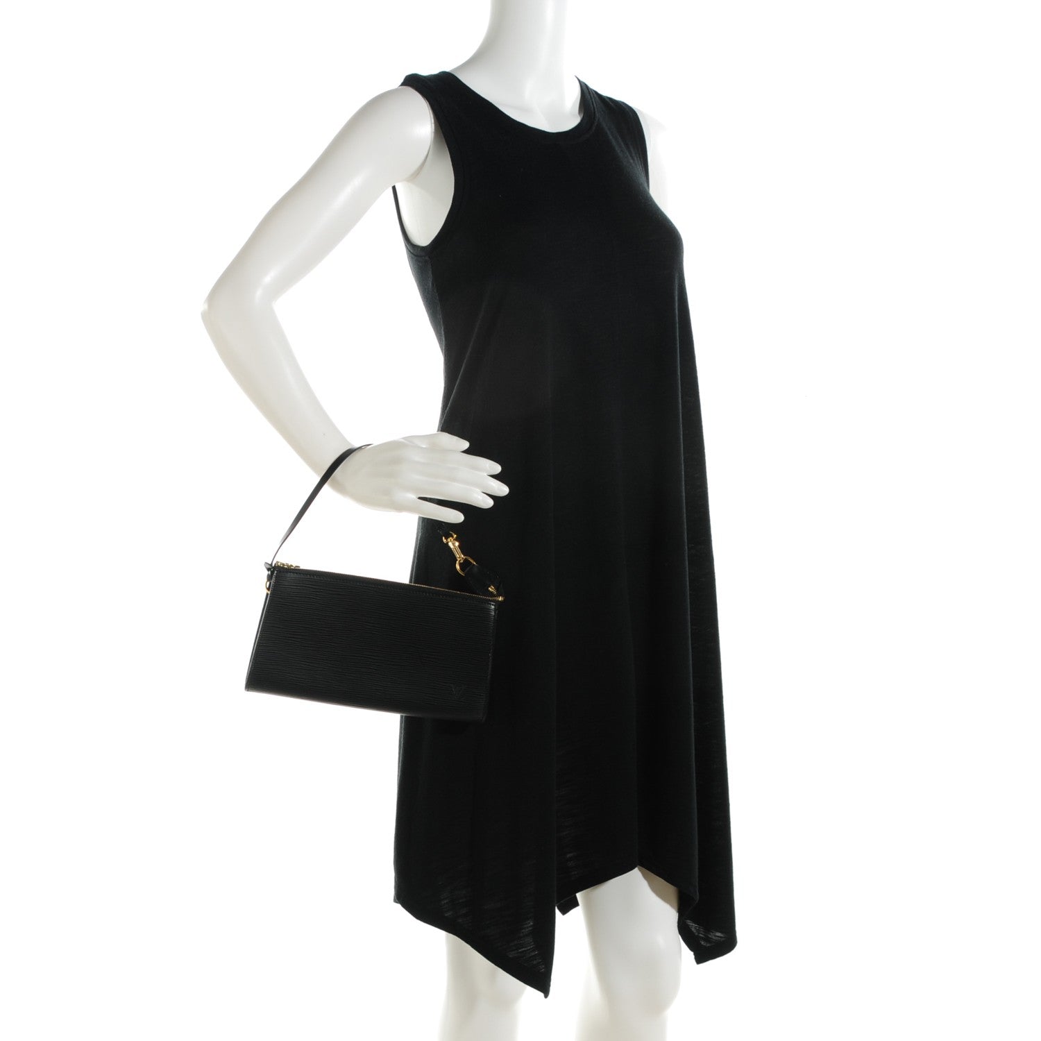 Louis Vuitton Epi Pochette Accessories 24 Black 2 of 8