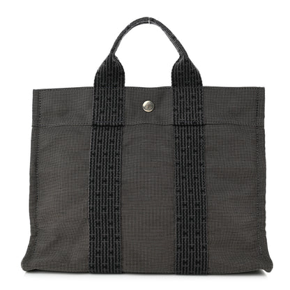 Hermes Canvas Herline PM Tote Grey 1 of 9