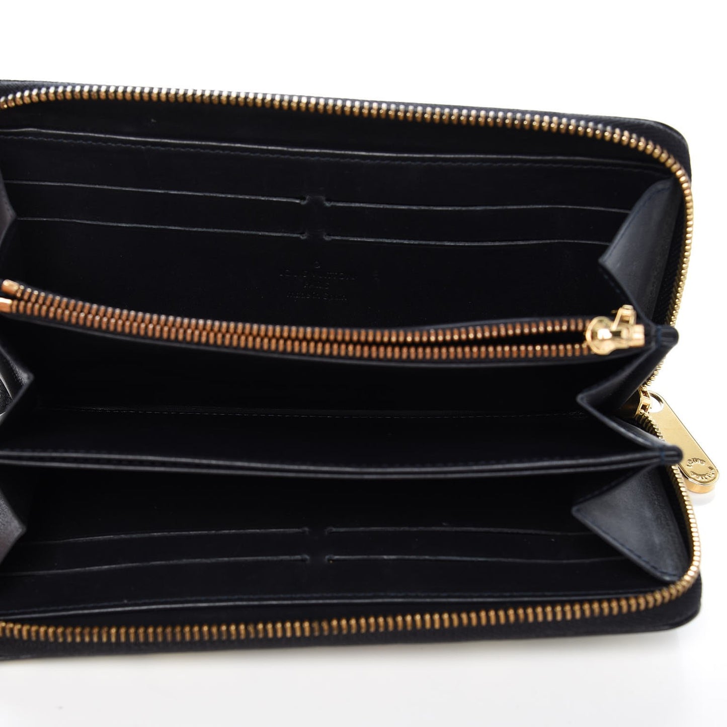 Vernis Leopard Zippy Wallet Blue Infini