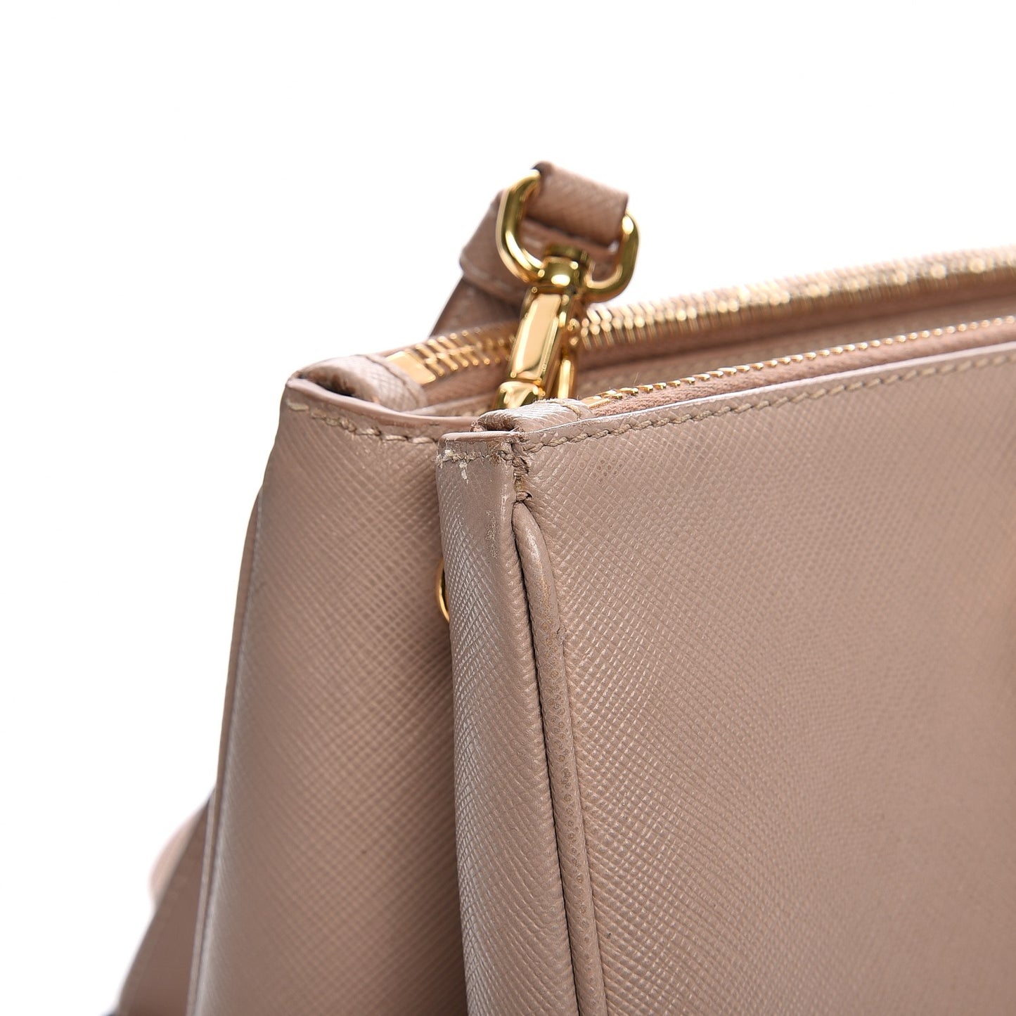 Saffiano Large Galleria Double Zip Tote Cammeo