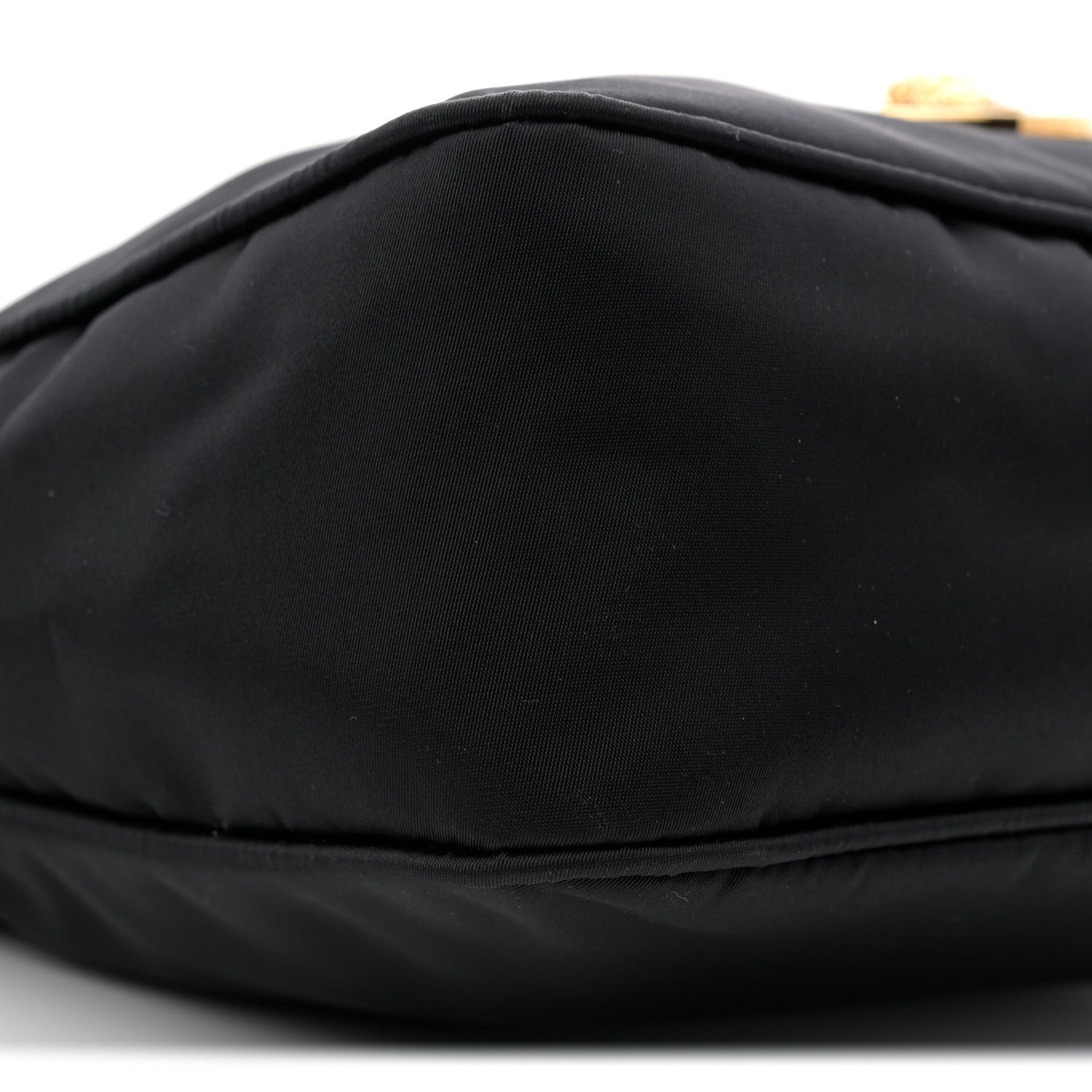 Versace Nylon Tribute Chain Crossbody Shoulder Bag Black 8 of 11