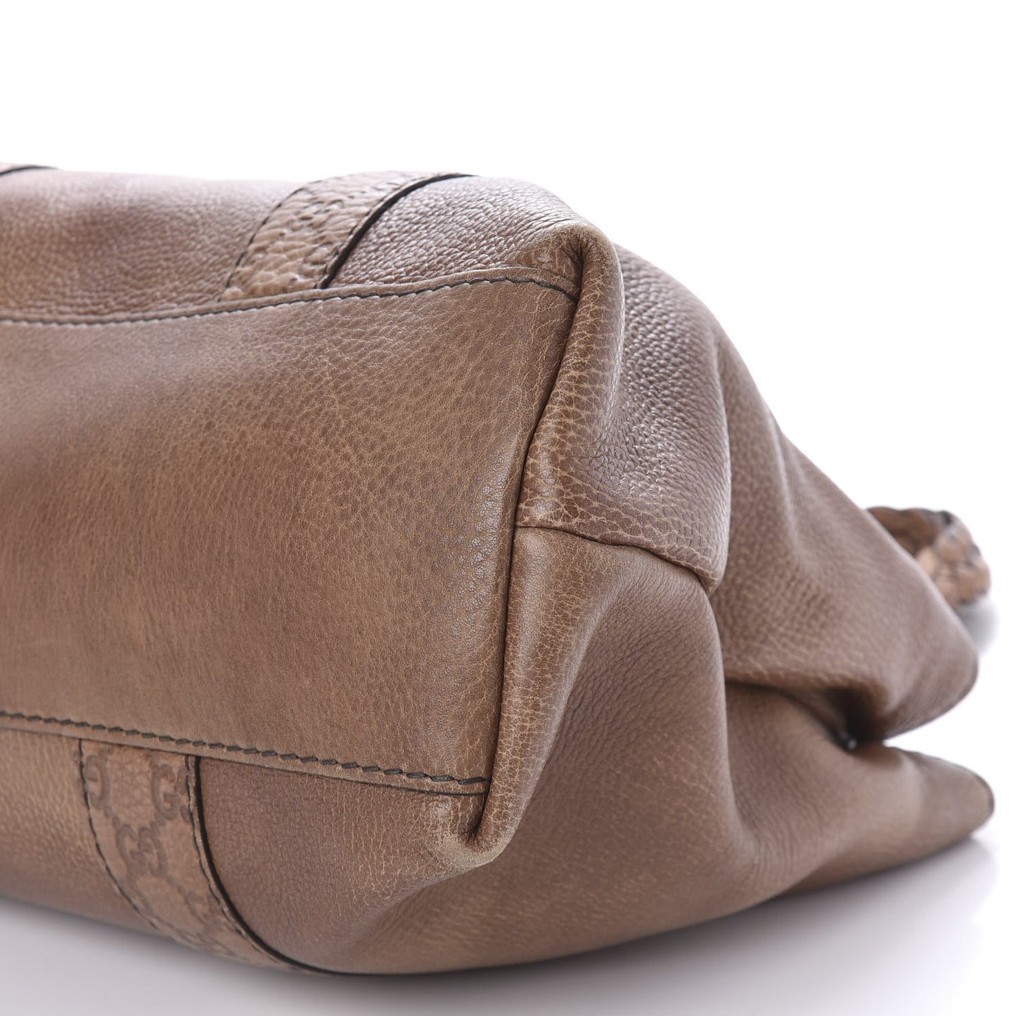 Calfskin Medium Bamboo Bar Tote Bag Brown