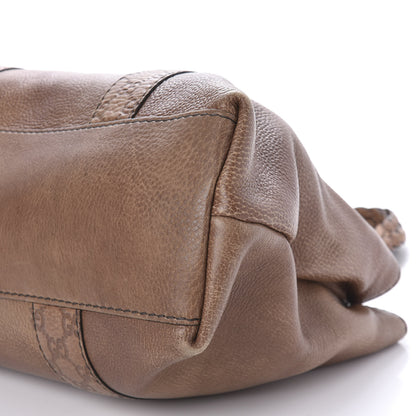 Gucci Calfskin Medium Bamboo Bar Tote Bag Brown 7 of 13