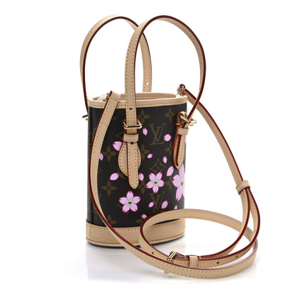 Louis Vuitton LV X TM Monogram Cherry Blossom Nano Bucket Sakura Brown 3 of 7