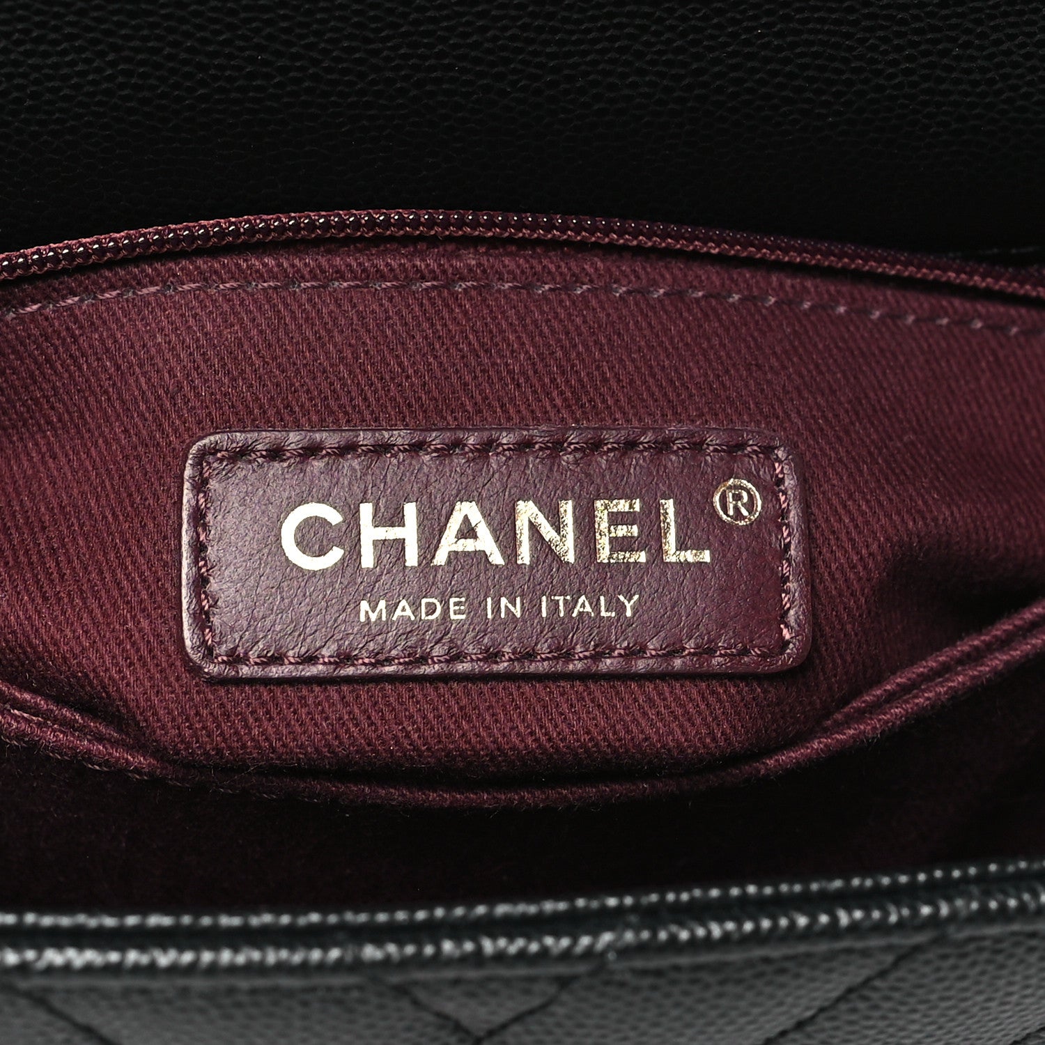 Chanel Caviar Chevron Quilted Mini Coco Handle Flap Black 6 of 11