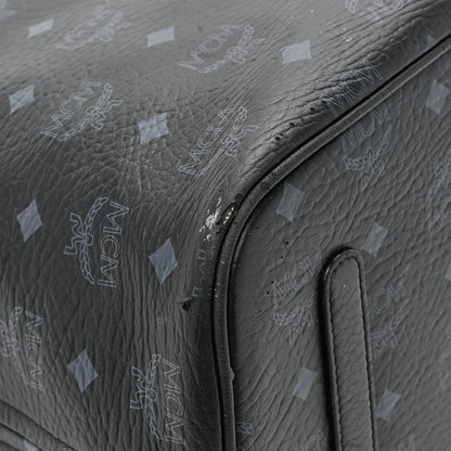 MCM Visetos Large Liz Reversible Shopper Tote Black 25 of 28