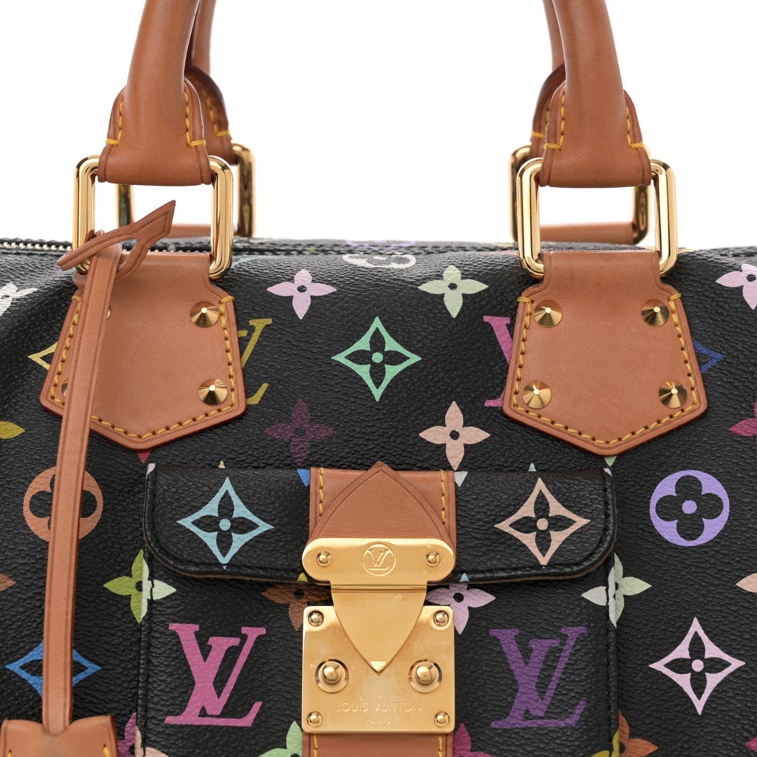 Louis Vuitton Monogram Multicolor Speedy 30 Black 7 of 11
