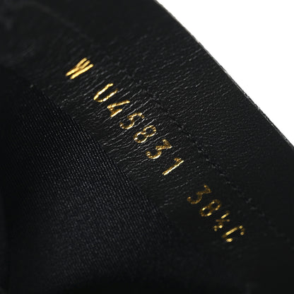 Chanel Stretch Lambskin Cap Toe CC Short Boots 38.5 Black 9 of 9