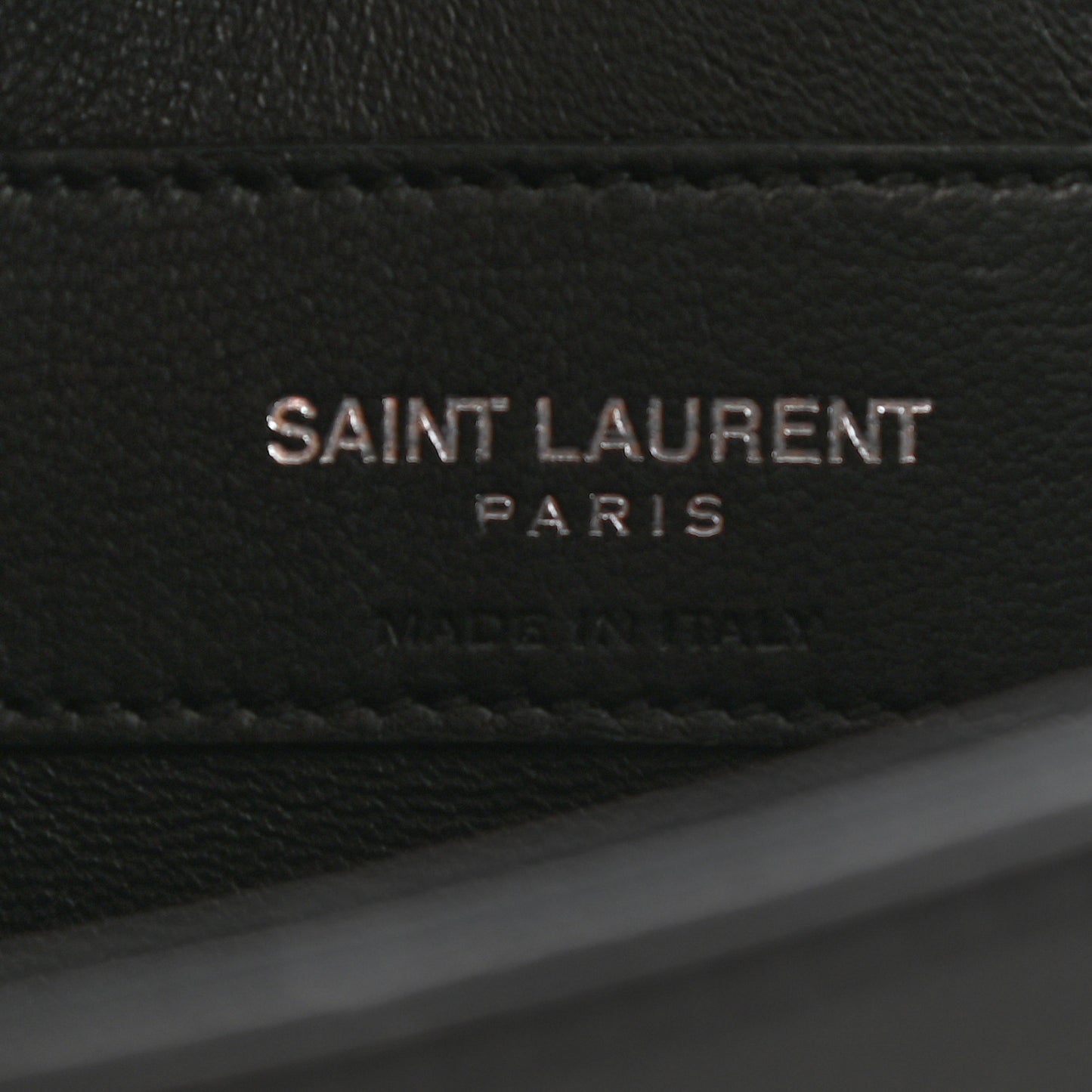 Calfskin Studded Monogram Bag Black