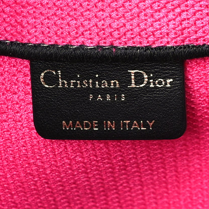Christian Dior Canvas Embroidered Large Jungle Pop Book Tote Fuchsia Multicolor 5 of 8