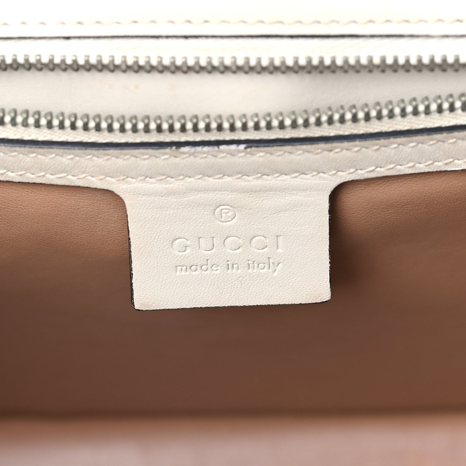 Gucci Calfskin Snakeskin Small Lilith Top Handle Bag White 5 of 7