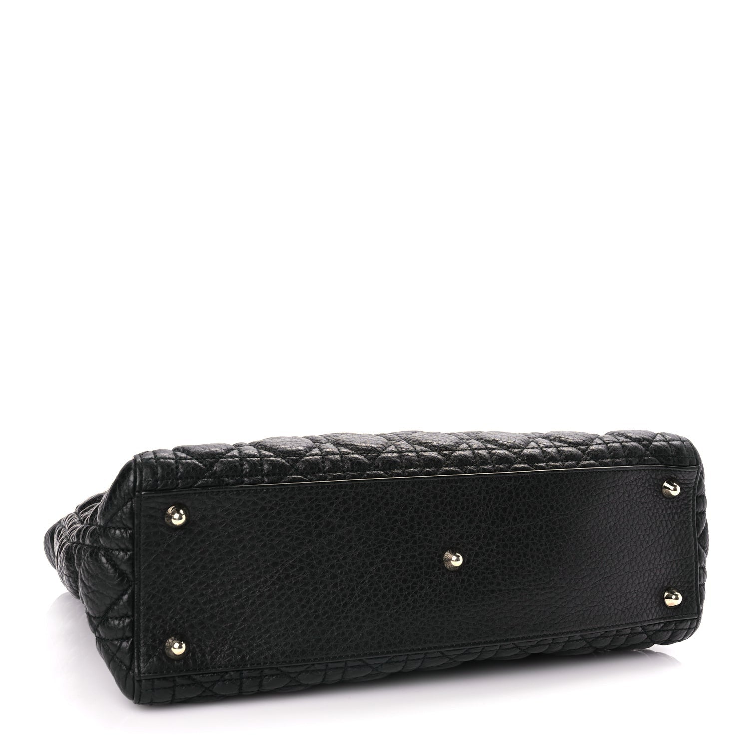 Christian Dior Grained Calfskin Cannage Large Supple Lady Dior Black 3 of 8
