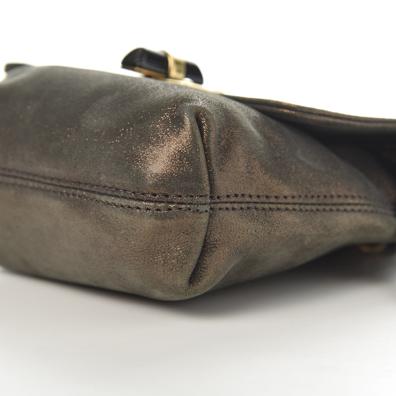 Lanvin Metallic Lambskin Mini Happy Pop Crossbody Bronze 8 of 9