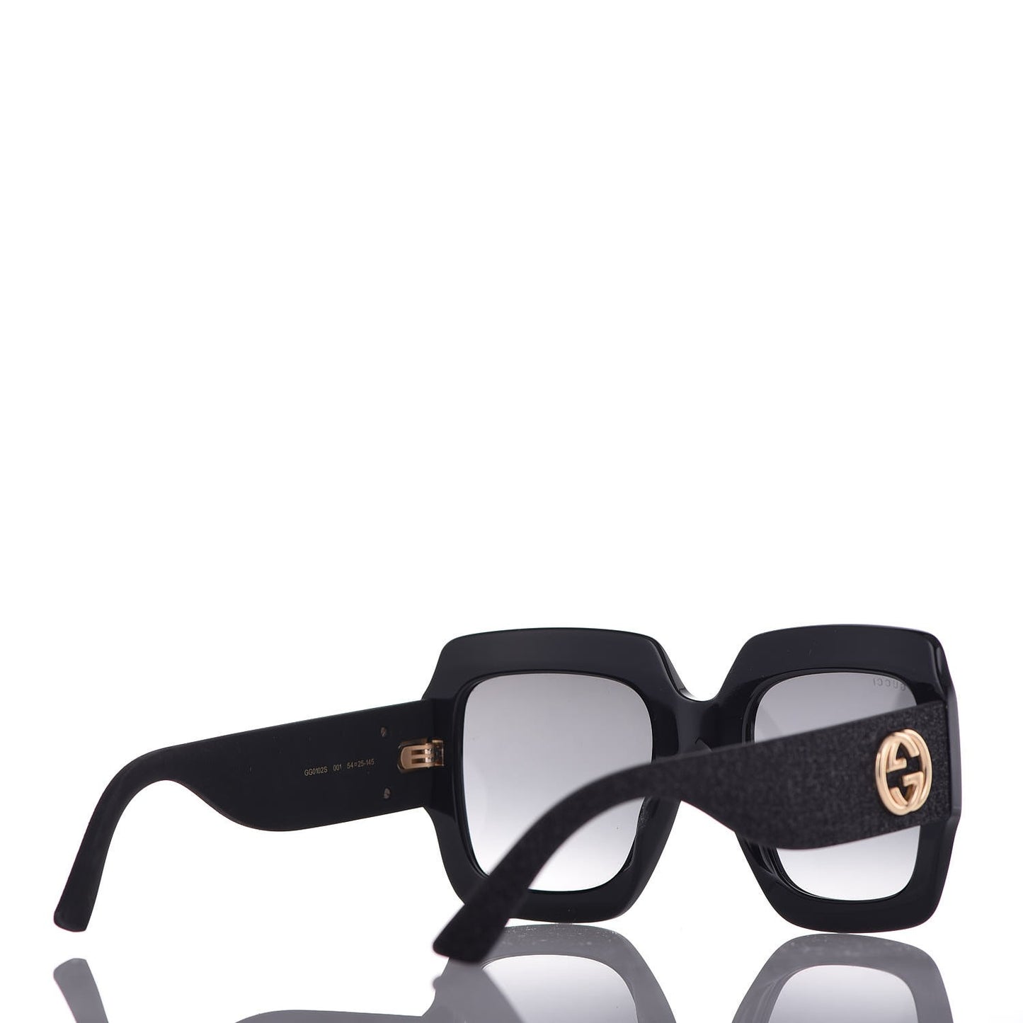 Square Frame Glitter GG0102S Sunglasses Black