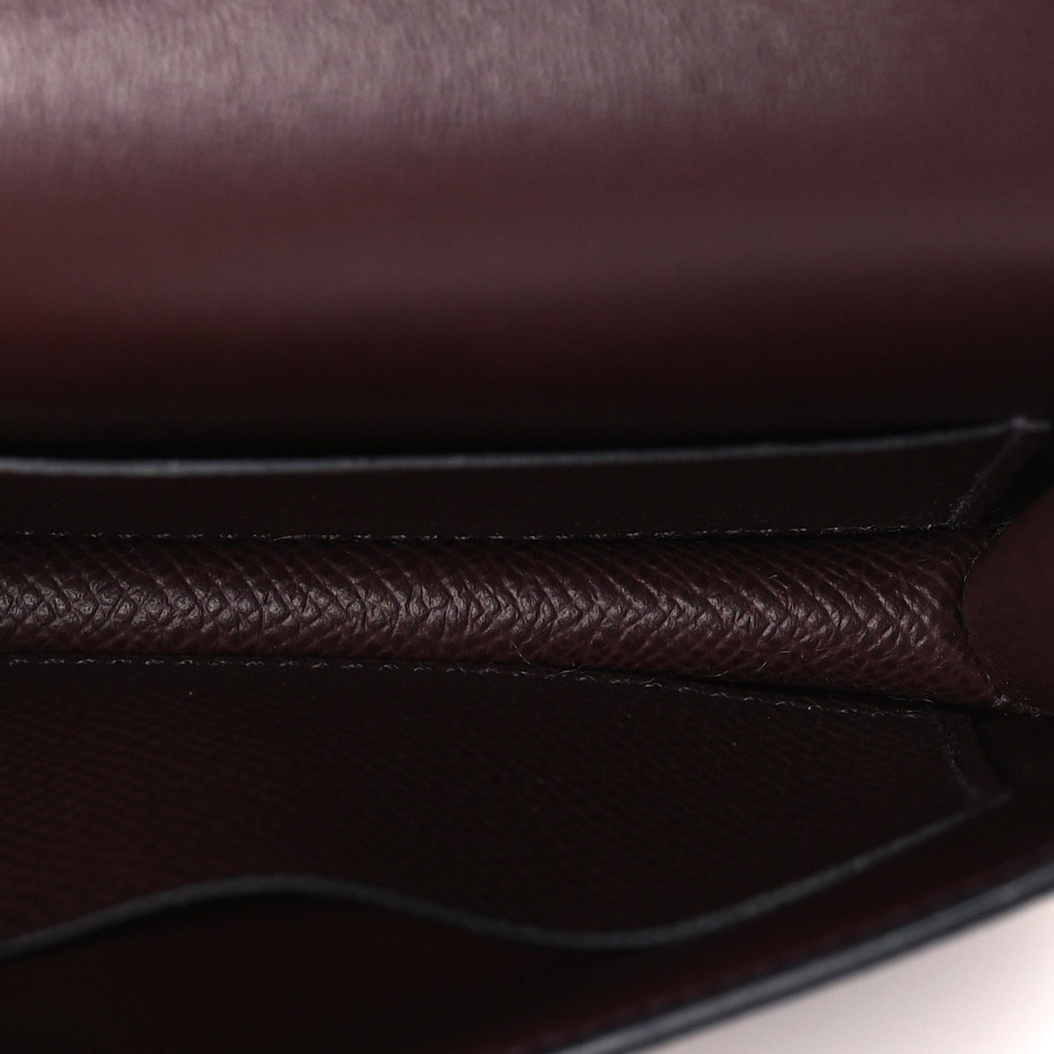 Hermes Epsom Enamel Constance Slim Wallet  Rouge Sellier Framboise 6 of 7