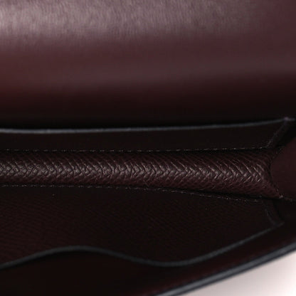Hermes Epsom Enamel Constance Slim Wallet  Rouge Sellier Framboise 6 of 7