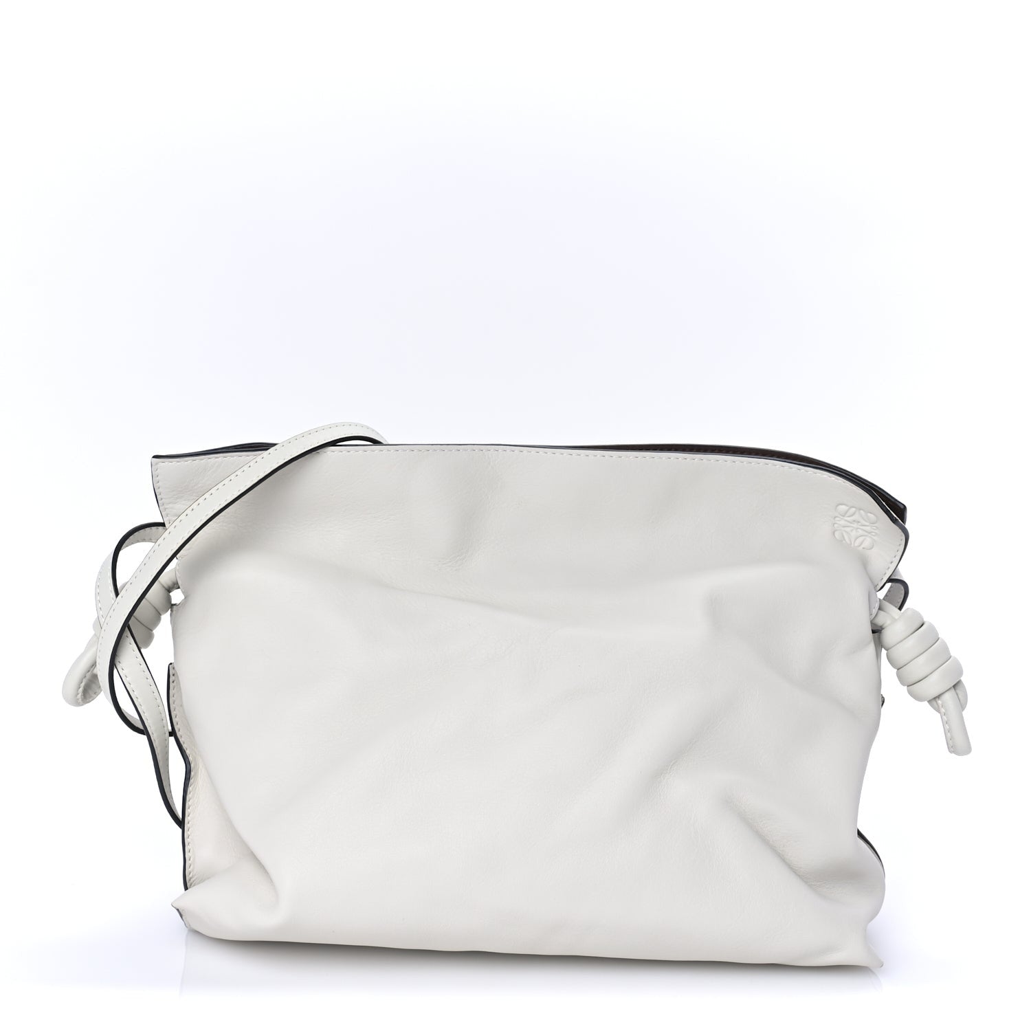 Loewe Nappa Medium Bi-Color Flamenco Knot Bag White 1 of 7