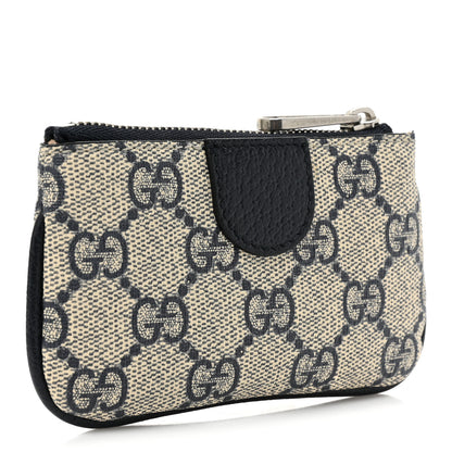 Gucci GG Supreme Monogram Web Ophidia Key Case Beige Blue 3 of 10