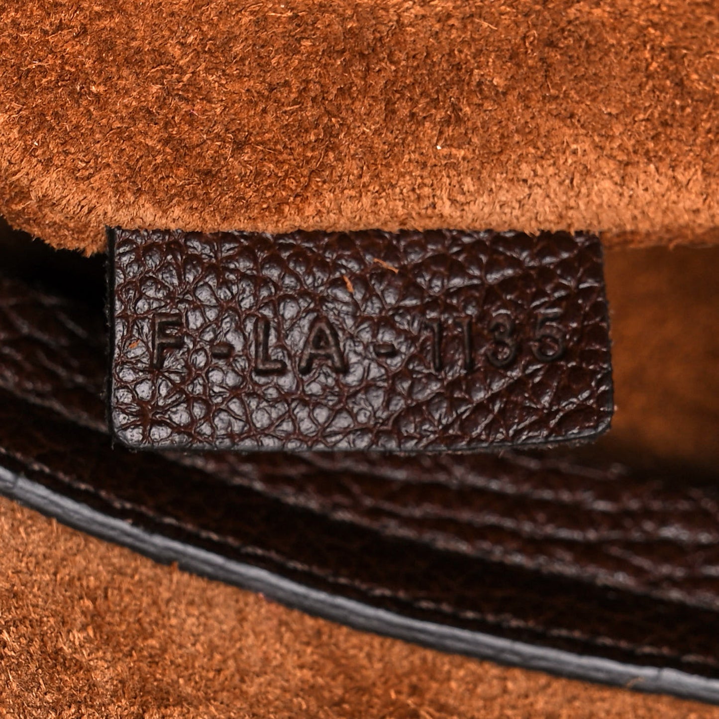 Drummed Calfskin Medium Phantom Luggage Brown