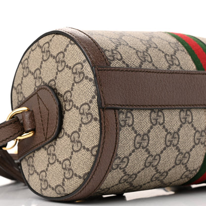 Gucci GG Supreme Monogram Web Small Ophidia Boston Bag Beige New Acero 9 of 12
