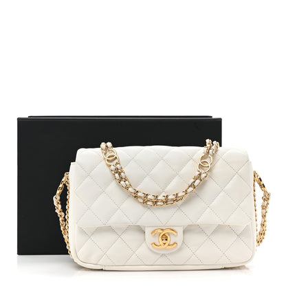 Chanel Caviar Quilted Small CC You Flap White 11 of 11