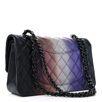 Chanel Calfskin Quilted Ombre Medium Double Flap Black 3 of 12