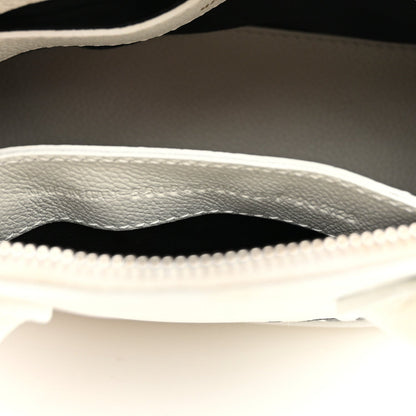 Balenciaga Grained Calfskin XXS Ville Top Handle Bag White Black 7 of 7