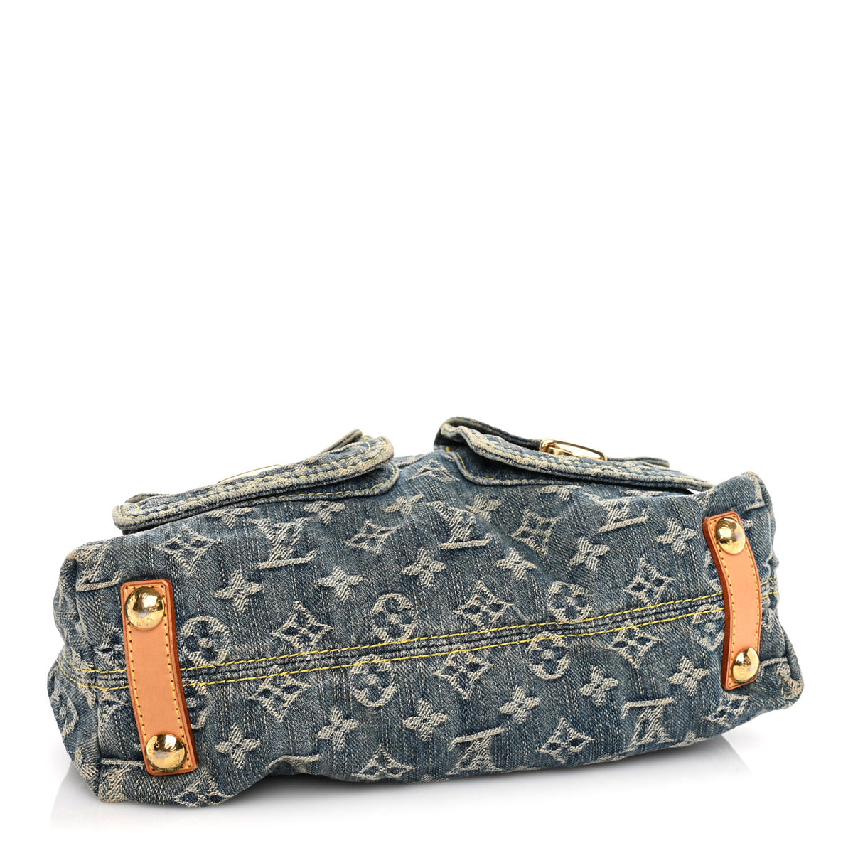Louis Vuitton Monogram Denim Baggy PM  Blue 3 of 8