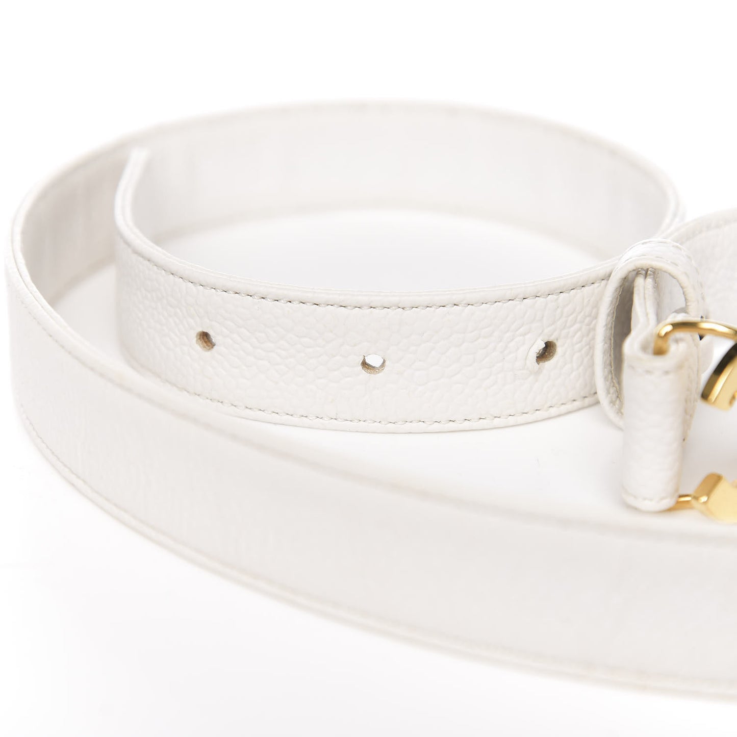 Caviar CC Belt 75 30 White
