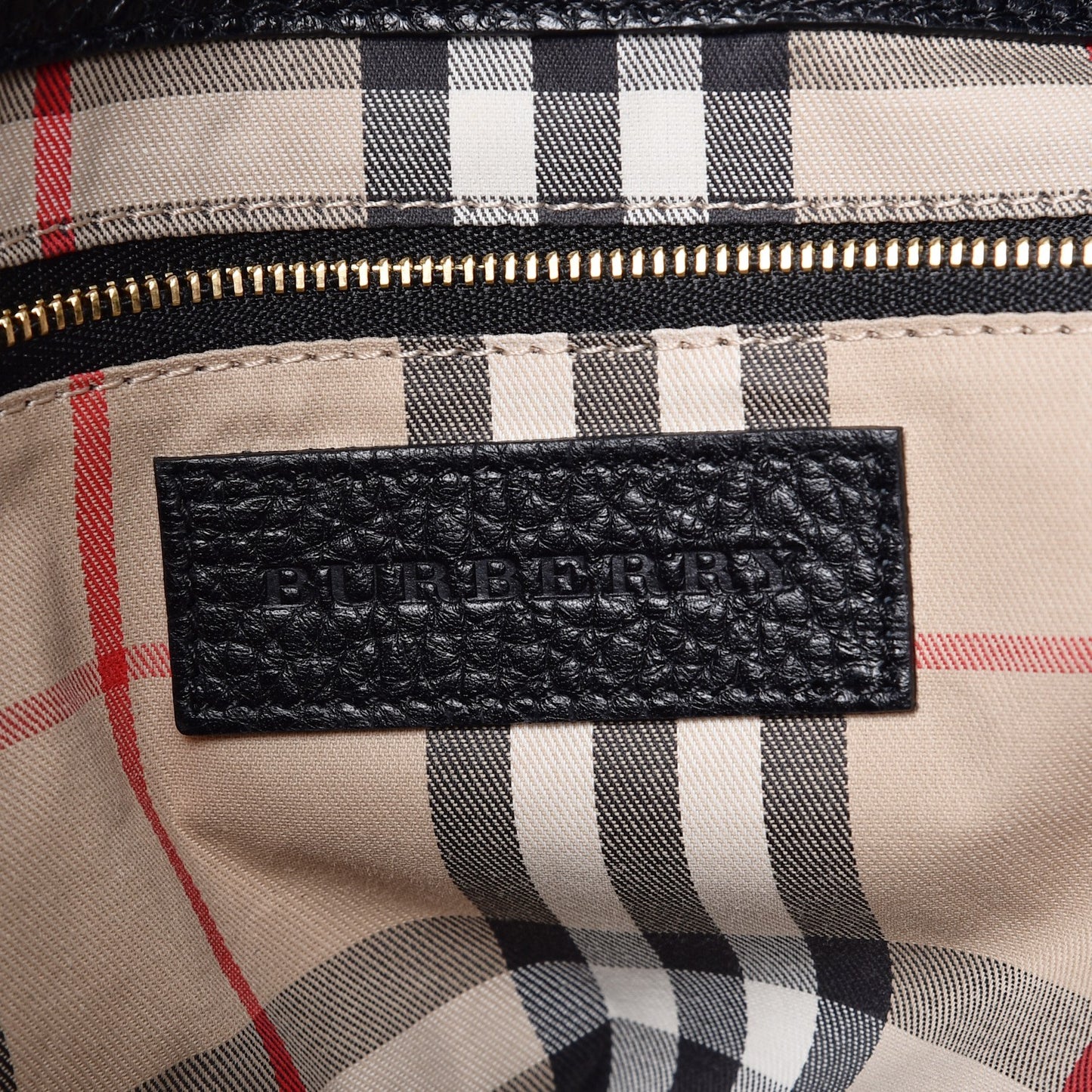 London Grainy Calfskin Medium Baynard Tote Black