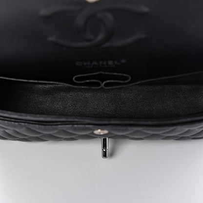 Chanel Iridescent Caviar Quilted Medium Double Flap Black 5 of 13