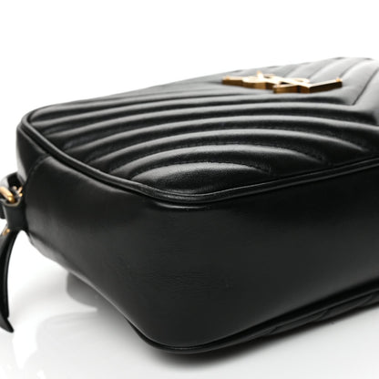 Saint Laurent Calfskin Matelasse Monogram Lou Camera Bag Black 8 of 9