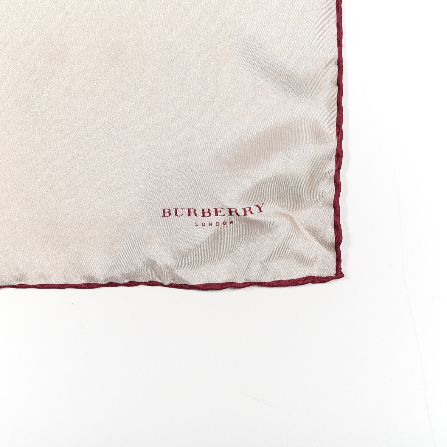 Burberry Silk Square Scarf Beige 2 of 4