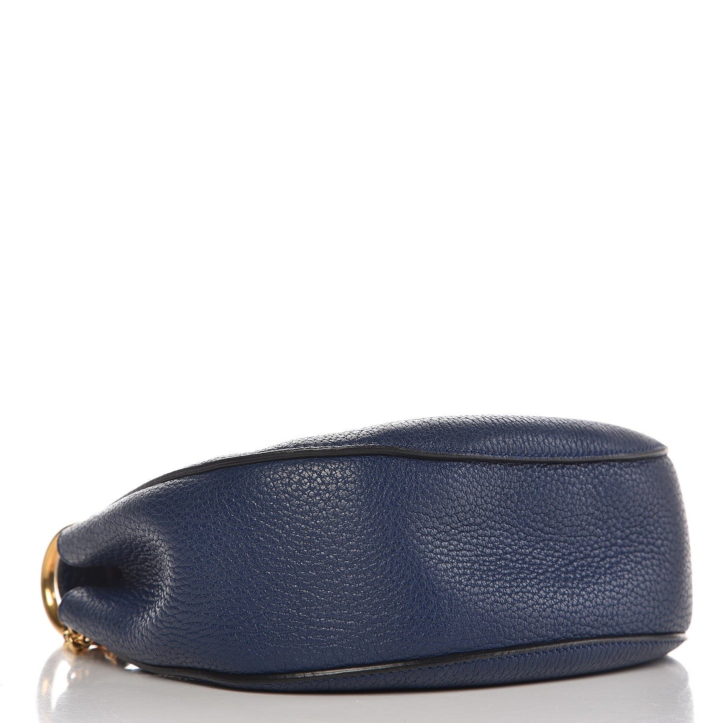 Grained Lambskin Mini Drew Shoulder Bag Royal Navy
