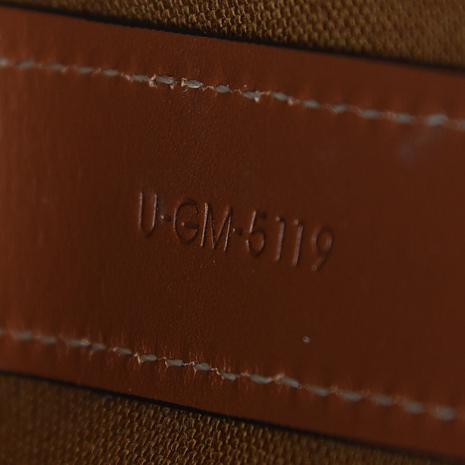 Celine Triomphe Canvas Calfskin Small Drawstring Bucket Bag Tan 8 of 8