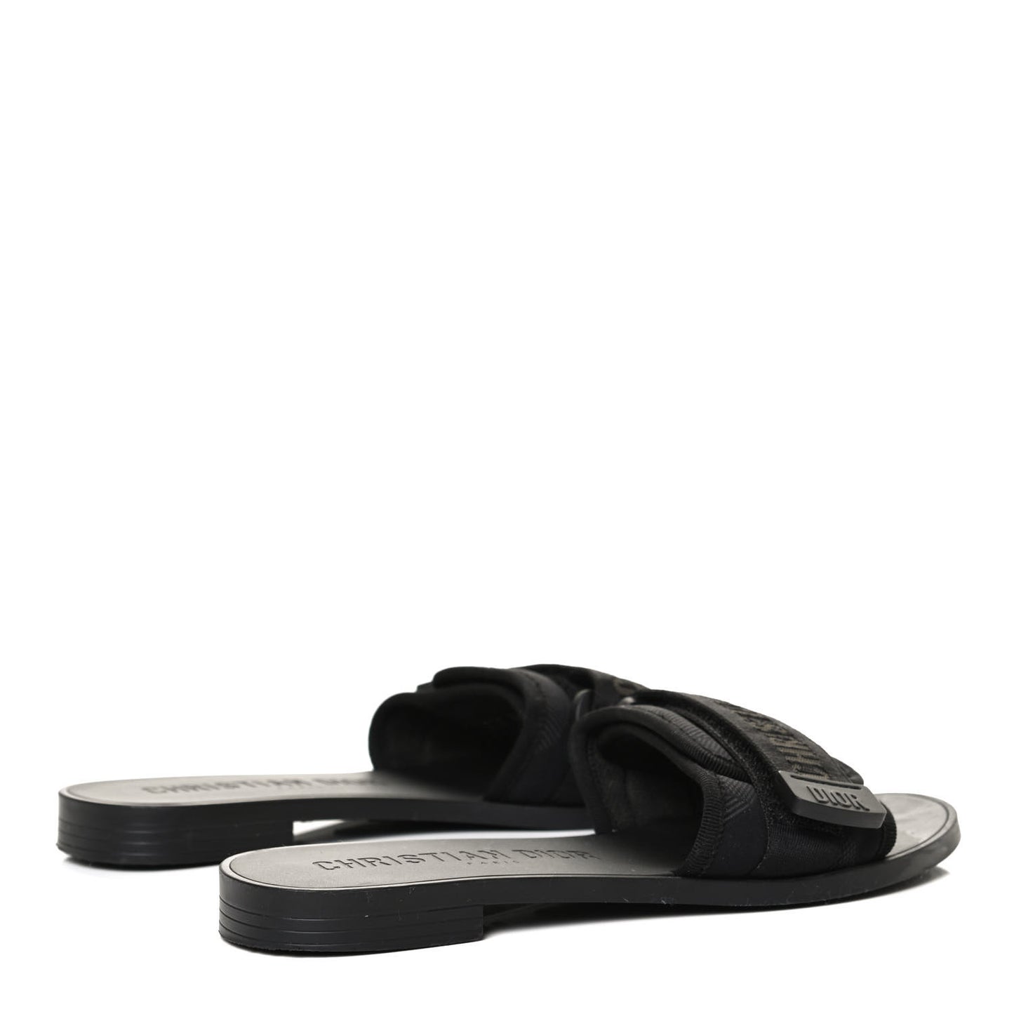 Technical Stretch Fabric Camouflage Dio(r)evolution Slide Sandals 36 Black Military