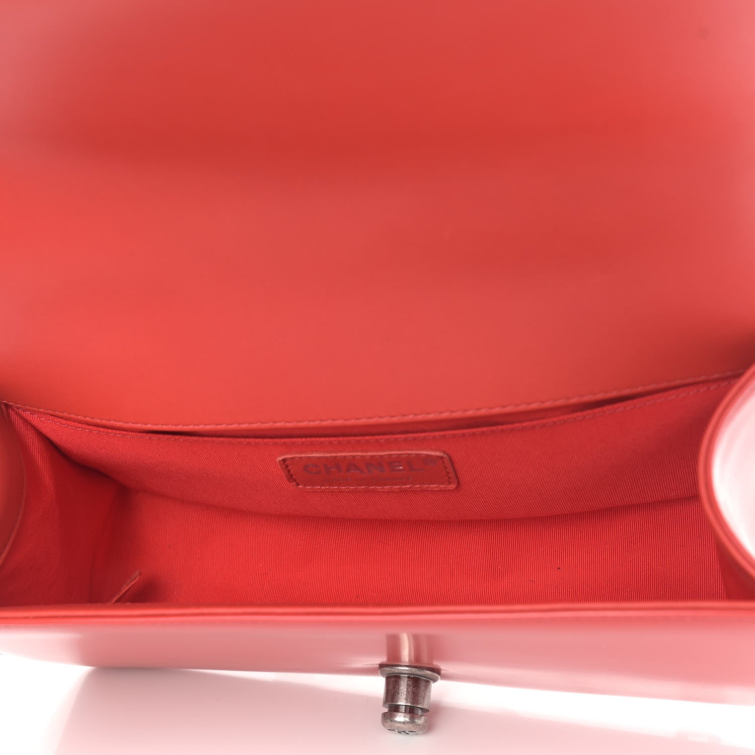 Chanel Glazed Calfskin Medium Boy Flap Red 4 of 12