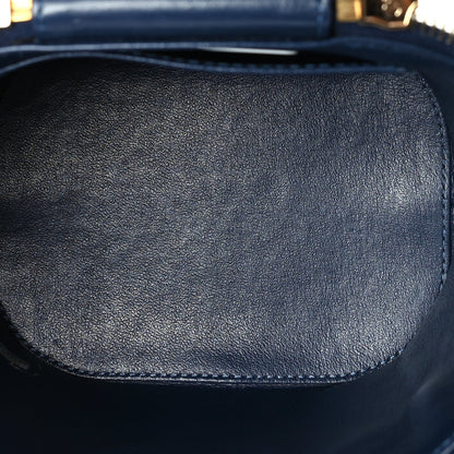 Chanel Lambskin Quilted Trendy Vanity Case Blue 4 of 9