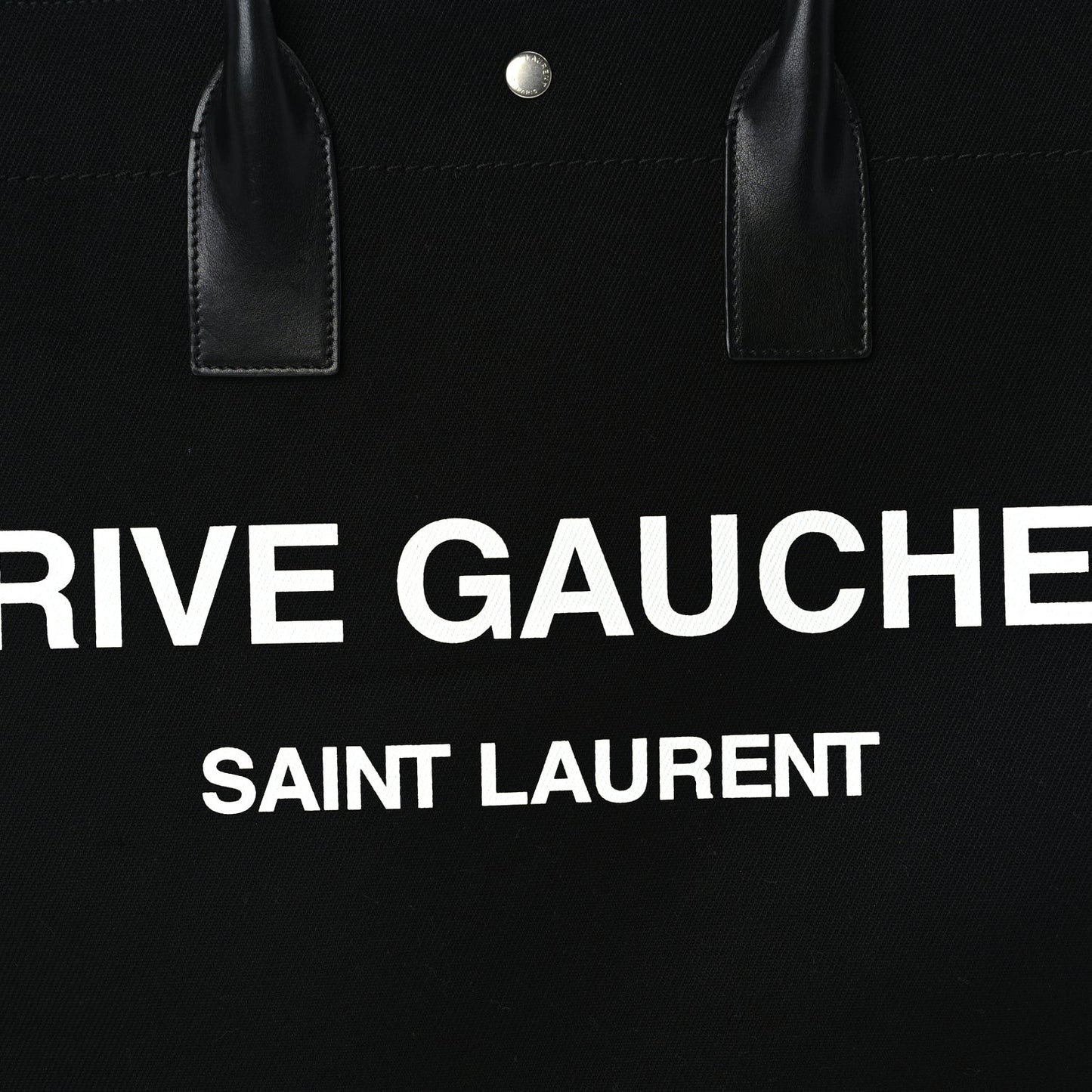 Linen Calfskin Rive Gauche Tote